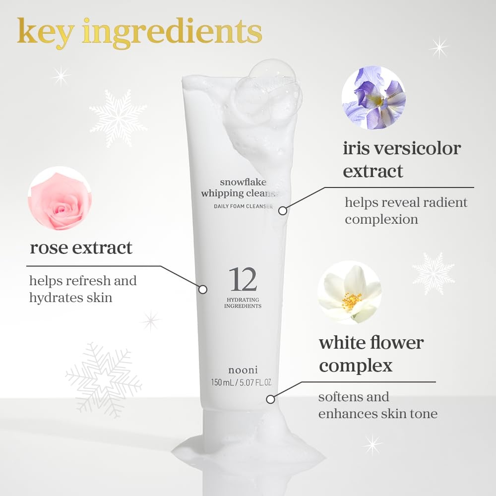 image:imageNOONI Snow Aqua Rice Ceramide Barrier Care Korean Cleansing Oil 676 fl oz6 DoubleCleansing Duo Gift Set Oil Foam