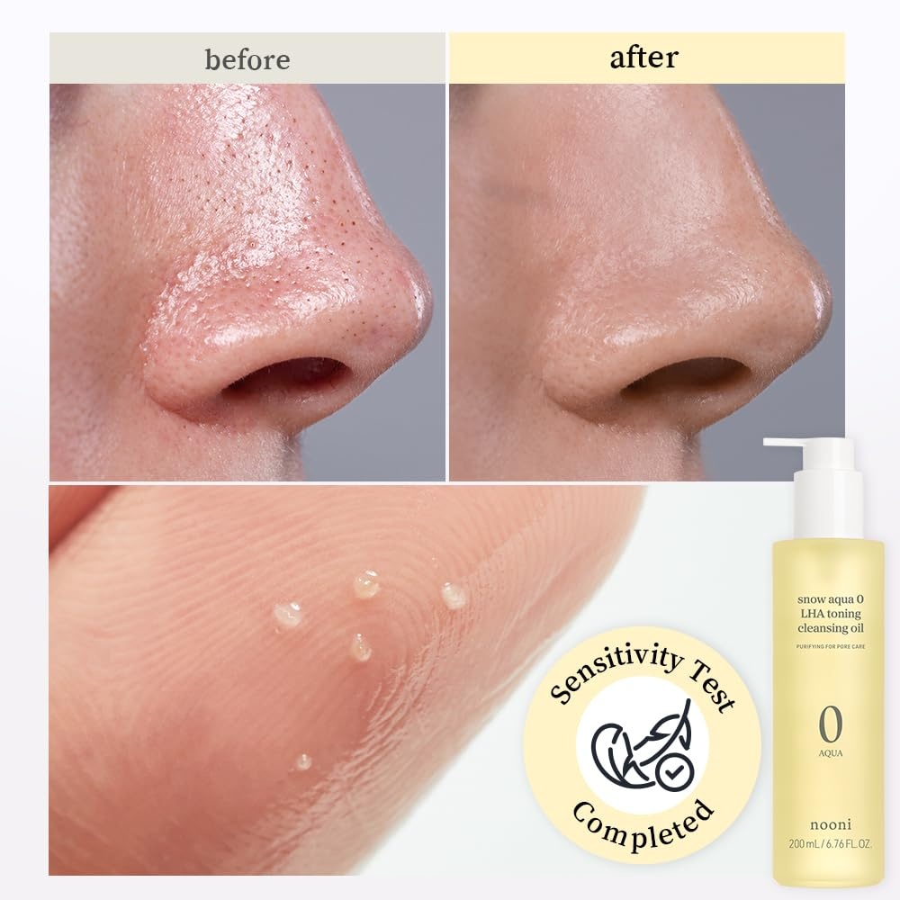 image:imageNOONI Snow Aqua Rice Ceramide Barrier Care Korean Cleansing Oil 676 fl oz6 DoubleCleansing Duo Gift Set Oil Foam
