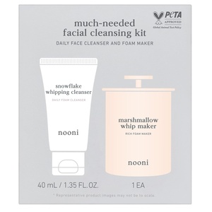NOONI 2-in-1 Facial Cleansing Kit – Whipping Cleanser & Whip Maker(02 Whip Maker + Foam Cleanser)